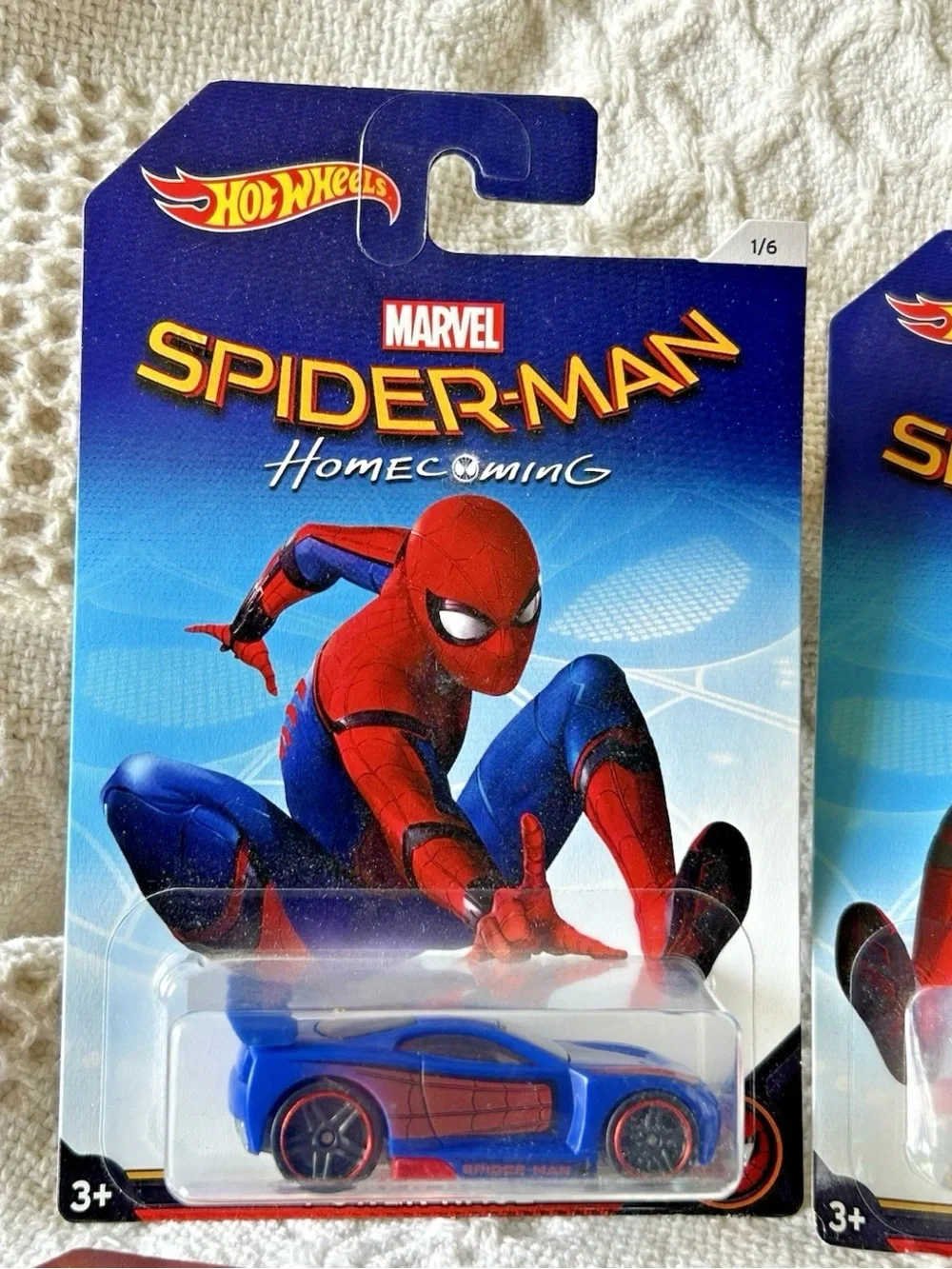 Hot Wheels Marvel Spider‑Man 2016 Complete Set of 6 – Diecast Cars – New